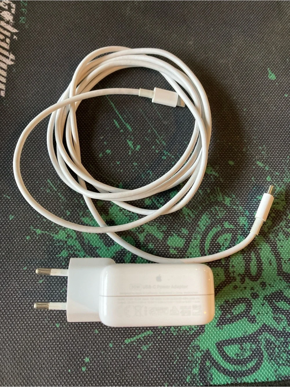 Apple White USB-C Power Adapter with Integrated Cable and Foldable Plug